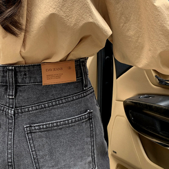 Day Jeans No.8 ウォッシュワイドデニム DARK GRAY