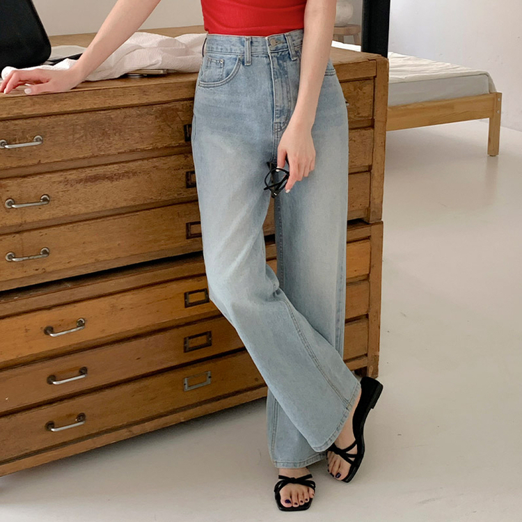 Day Jeans No.8 ウォッシュワイドデニム LIGHT BLUE