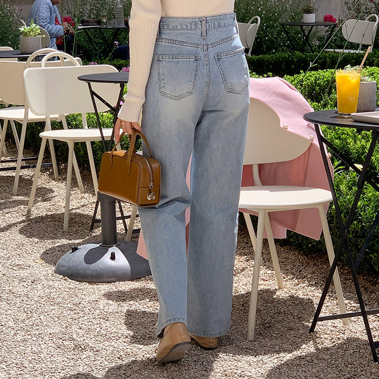 Day Jeans No.8 ウォッシュワイドデニム LIGHT BLUE