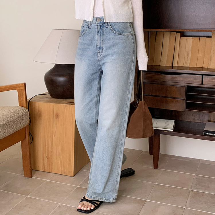 Day Jeans No.8 ウォッシュワイドデニム LIGHT BLUE