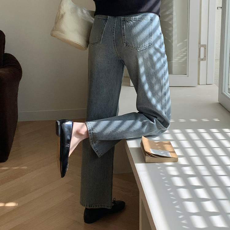 Day Jeans No.8 ウォッシュワイドデニム LIGHT BLUE