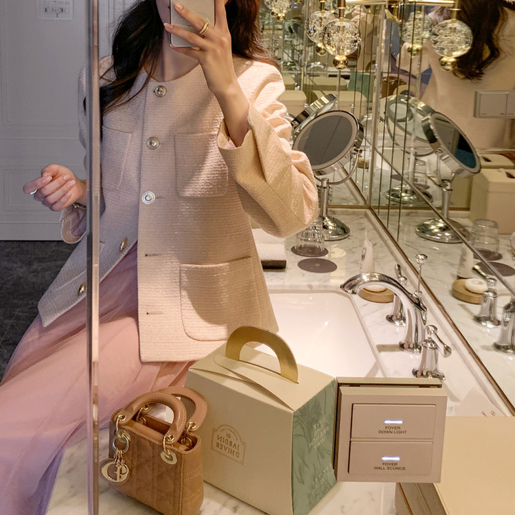 ツイードジャケット・ロングスカートセットアップ｜ツーピース