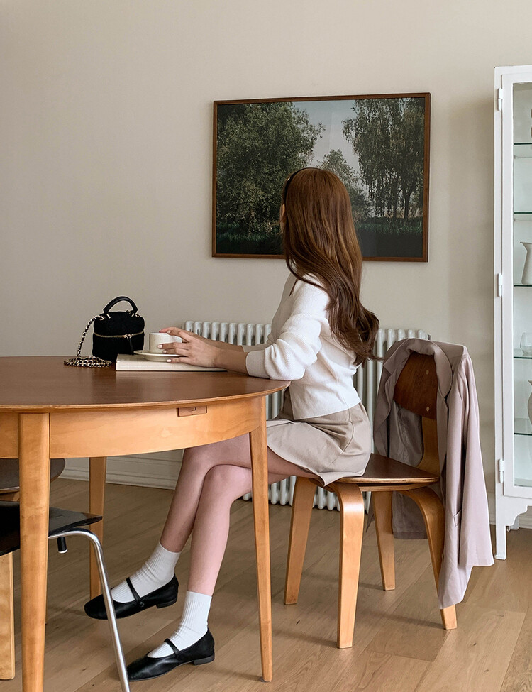 (11컬러) 허리잘록 폭닥 브이넥 니트 가디건 아이보리