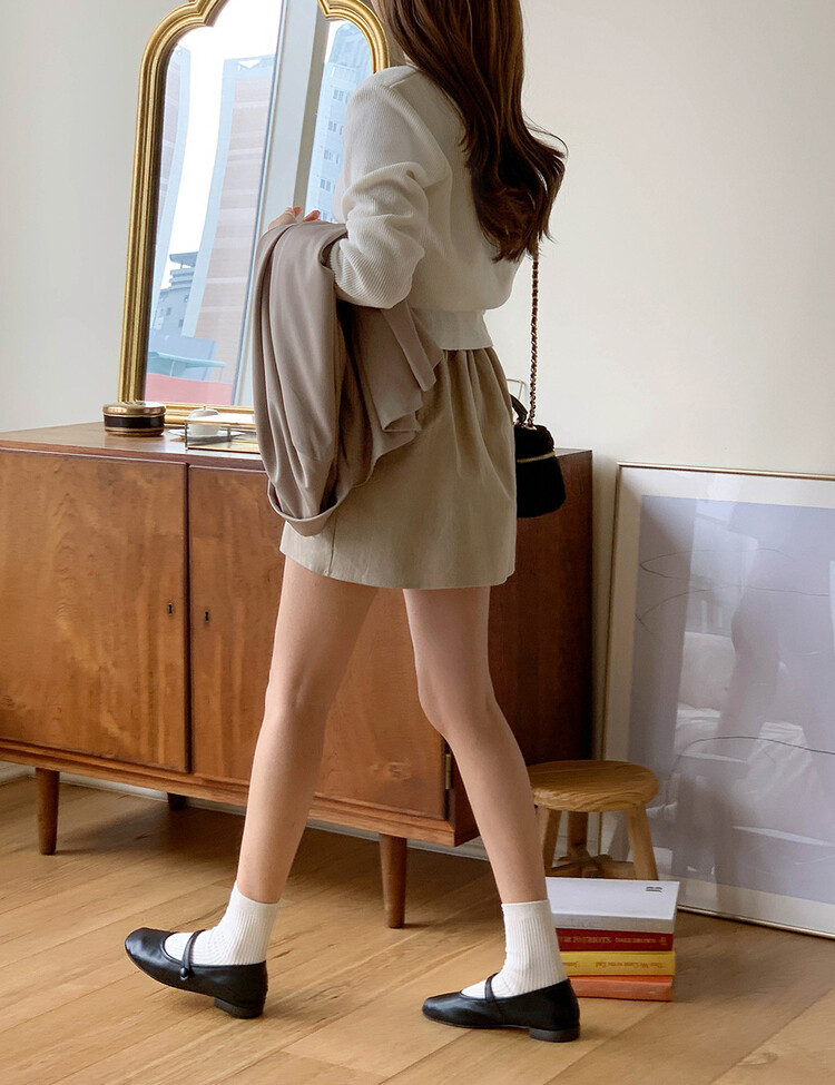 (11컬러) 허리잘록 폭닥 브이넥 니트 가디건 아이보리