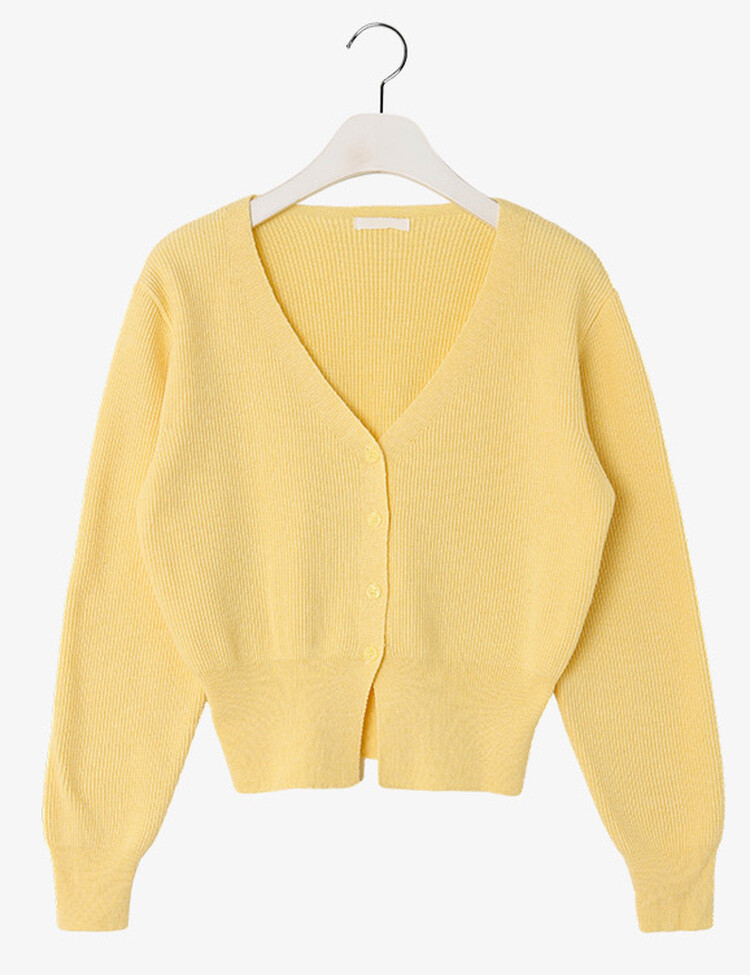 (11컬러) 허리잘록 폭닥 브이넥 니트 가디건