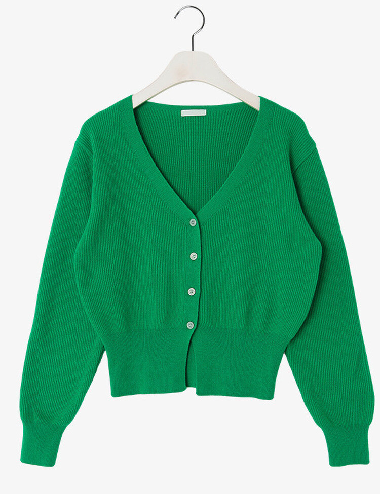 (11컬러) 허리잘록 폭닥 브이넥 니트 가디건