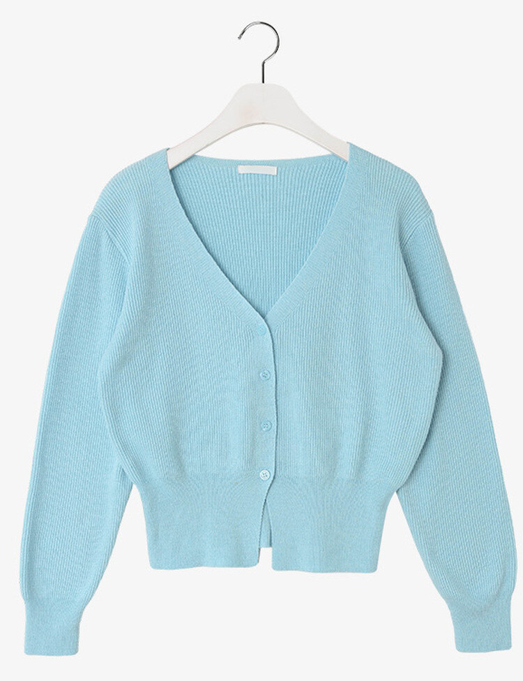 (11컬러) 허리잘록 폭닥 브이넥 니트 가디건