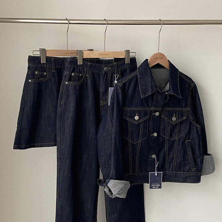★注文殺到★【単品購入/SET購入可能】 デニムジャケット、ミニスカート、デニムパンツ