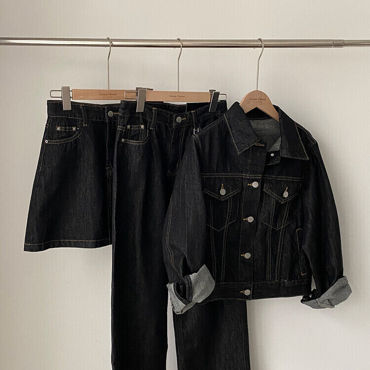 ★注文殺到★【単品購入/SET購入可能】 デニムジャケット、ミニスカート、デニムパンツ