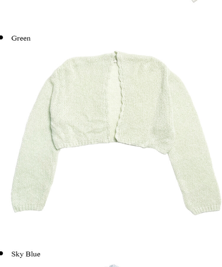 ウェーブニットボレロ