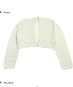 ウェーブニットボレロ