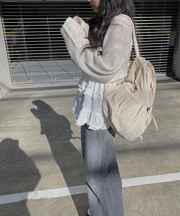 ウェーブニットボレロ IVORY