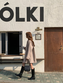 (高品質)ハーフトレンチコート BEIGE