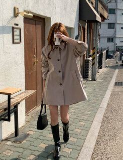 (高品質)ハーフトレンチコート BEIGE