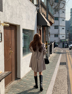 (高品質)ハーフトレンチコート BEIGE