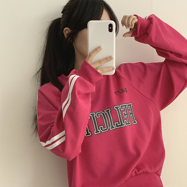 45R ライトピンク トレーナー SALE】BILLABONG レディース ARCH LOGO LOOSE CROP トレーナー 【LOOSE