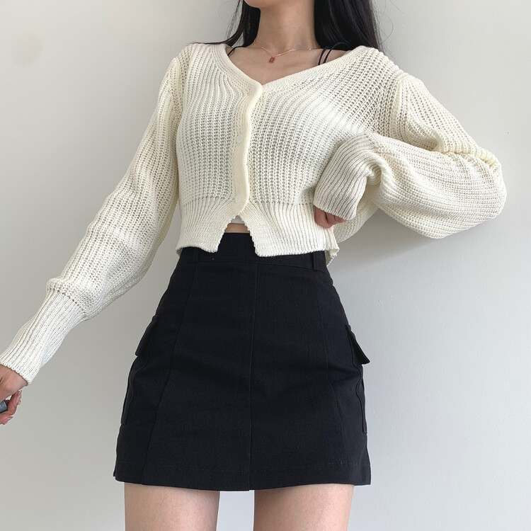 2XLY2K 속바지 내장 카고 포켓 골라입는 스커트 블랙