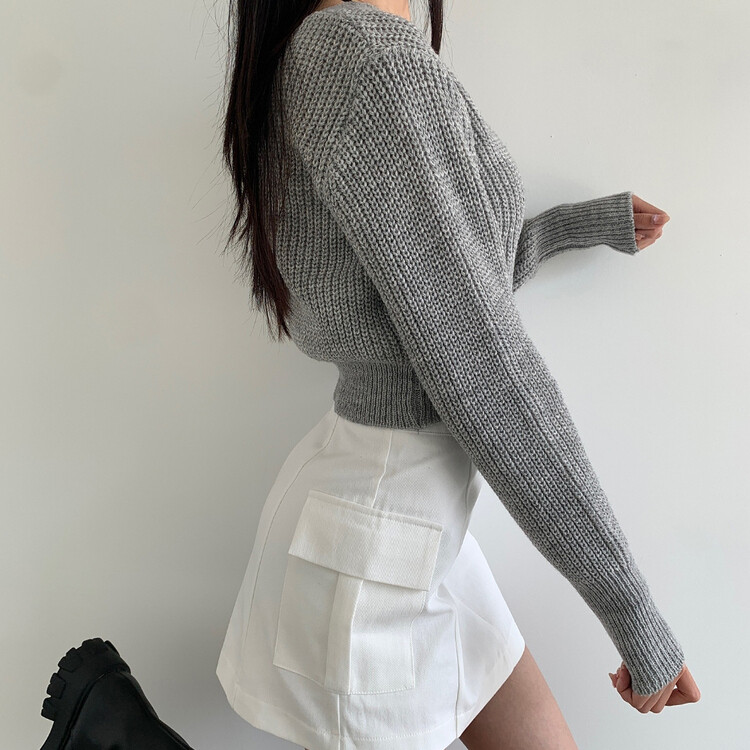 2XLY2K 속바지 내장 카고 포켓 골라입는 스커트 화이트