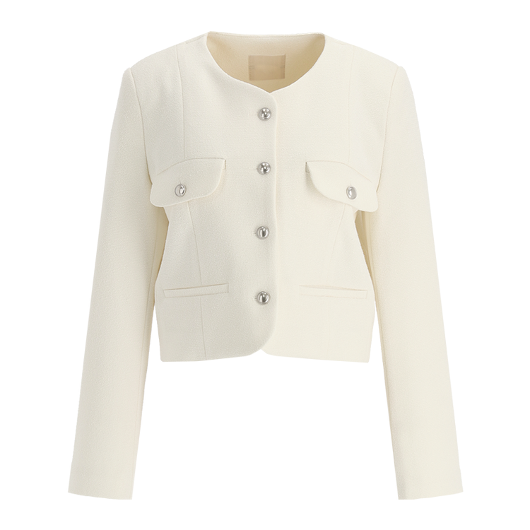 セミクロップド丈ツイードジャケット｜ジャケット｜韓国ファッション