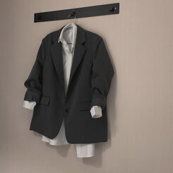 ベーシックボタンオーバーフィットジャケット5色