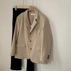 ベーシックボタンオーバーフィットジャケット5色