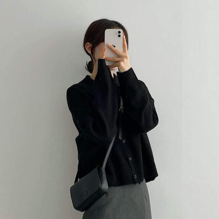 ベーシックピンタックAラインロングスカート チャコール