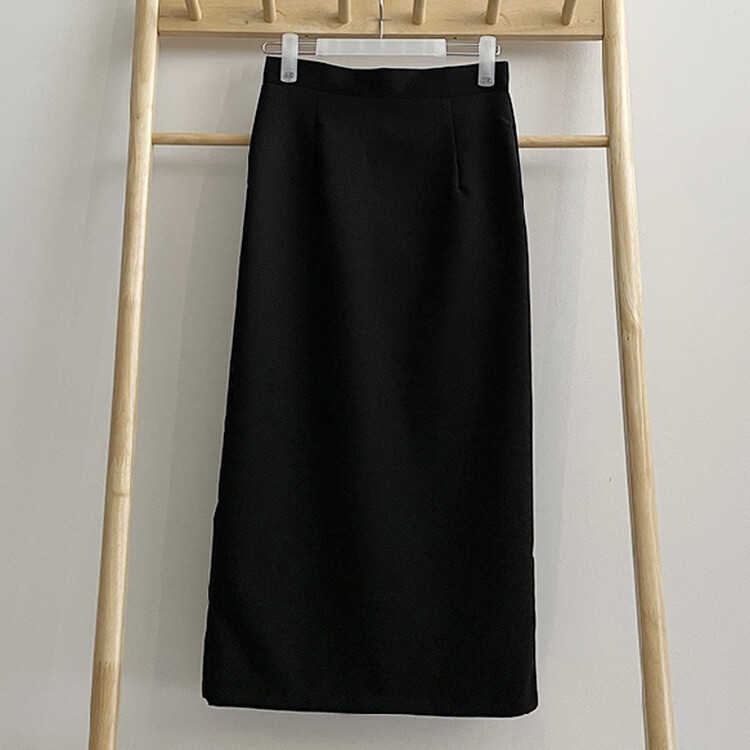 ベーシックピンタックAラインロングスカート