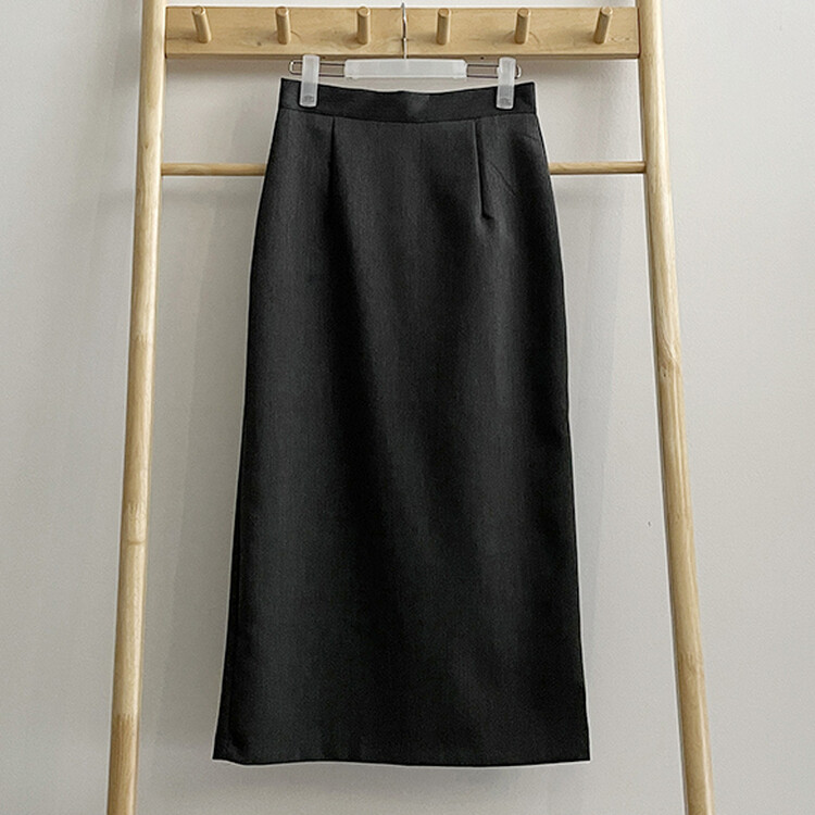 ベーシックピンタックAラインロングスカート