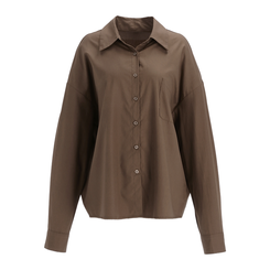 ポケット付きコットンシャツ