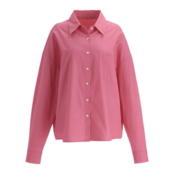 ポケット付きコットンシャツ