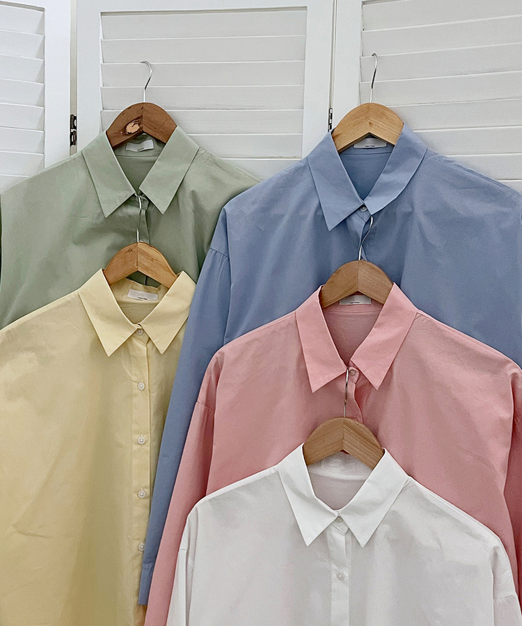 ベーシックオーバーフィットシャツ5色