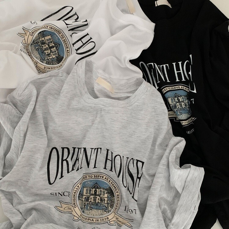 빈티지한매력 오버핏 레터링 박스 반팔티셔츠 3color