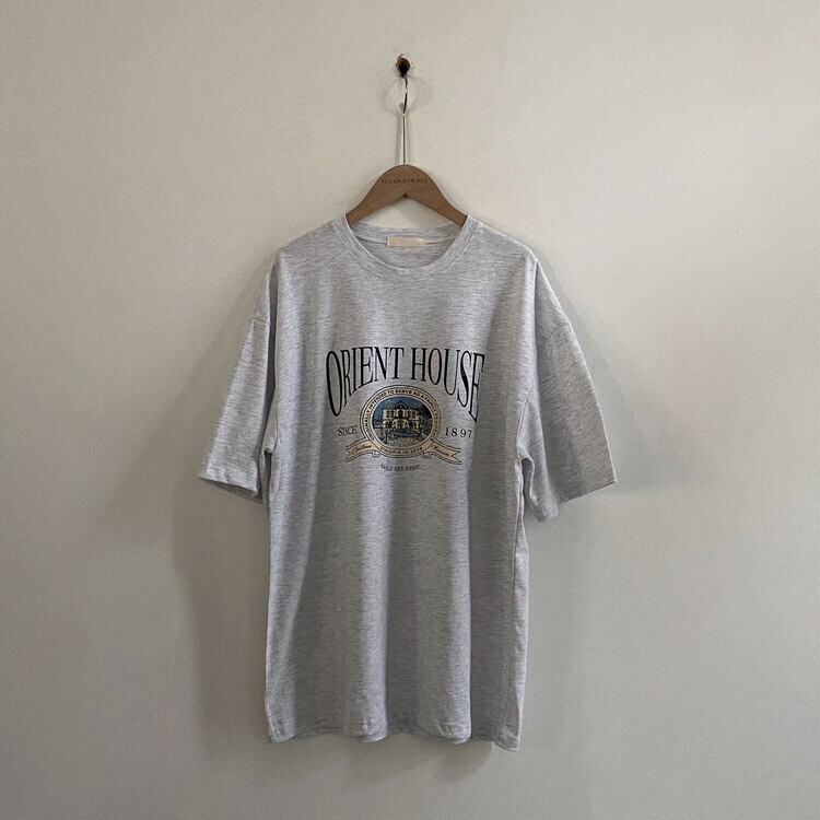 빈티지한매력 오버핏 레터링 박스 반팔티셔츠 3color