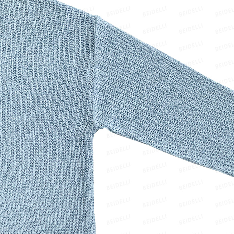 シースルーVネックルーズフィットニット8色