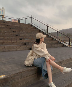 バックバッグ・スクールバッグ ナイロンストリングバッグ BEIGE