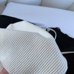 ユニークストラップオフショルダー長袖Tシャツ