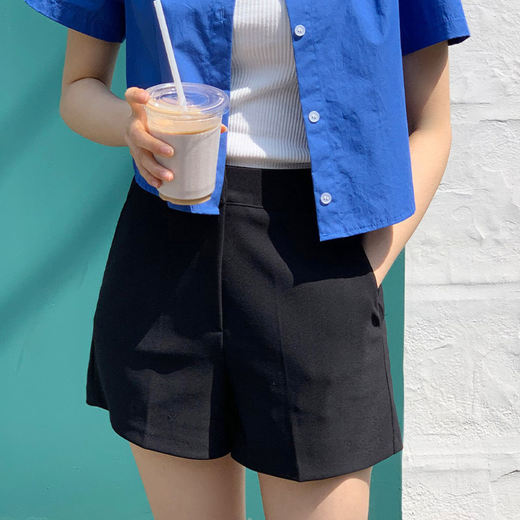 ショートパンツ ベーシックショートパンツ BLACK