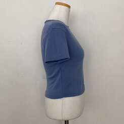 半袖Tシャツ ベーシックスリムクロップTシャツ7色