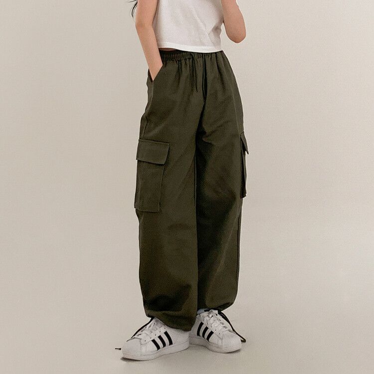 2WAYストラップワイドカーゴパンツ｜ジョガーパンツ｜韓国ファッション