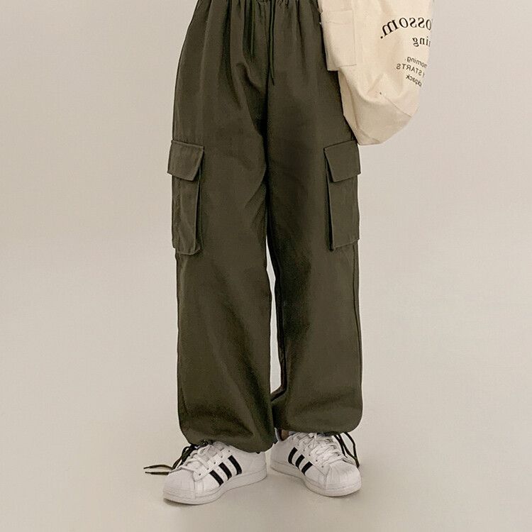 2WAYストラップワイドカーゴパンツ｜ジョガーパンツ｜韓国ファッション