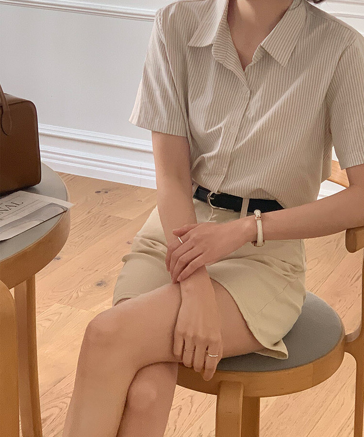 ショートパンツ コットンハーフパンツ Beige