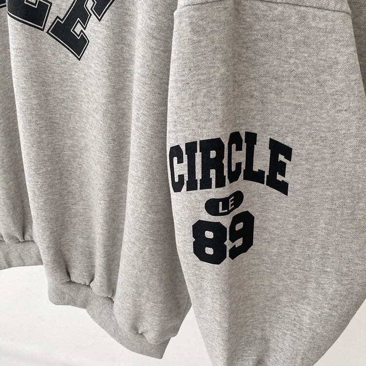 [SET]配色Vネックレタリングトレーナー ショートパンツ