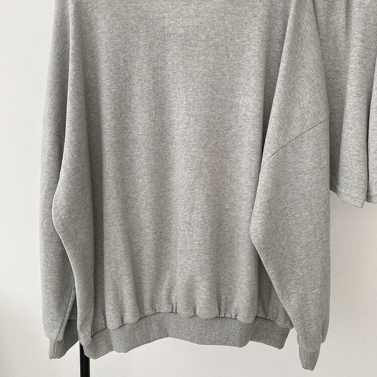 [SET]配色Vネックレタリングトレーナー ショートパンツ