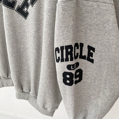 [SET]配色Vネックレタリングトレーナー ショートパンツ