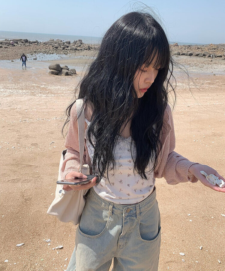 フラワーレースキャミソール|ノースリーブ|韓国ファッション フラワーレースキャミソール|ノースリーブ|韓国ファッション