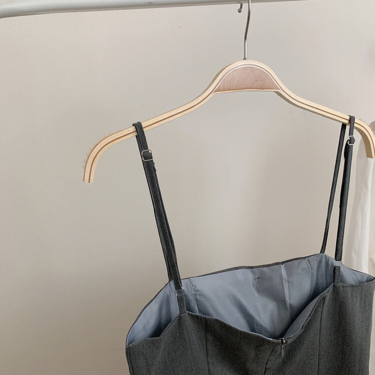 【SET】ピンタックシャツ+ビスチェミニワンピース