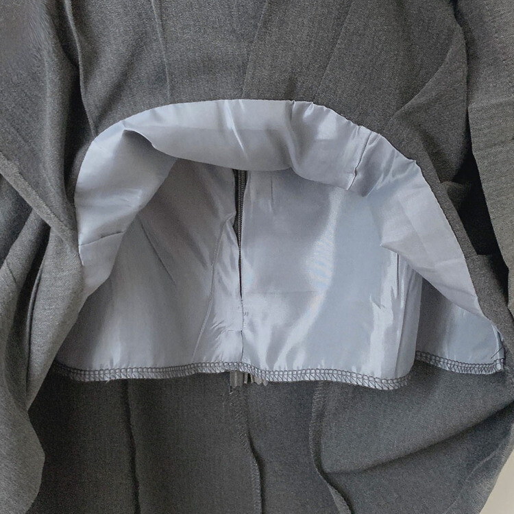 【SET】ピンタックシャツ+ビスチェミニワンピース