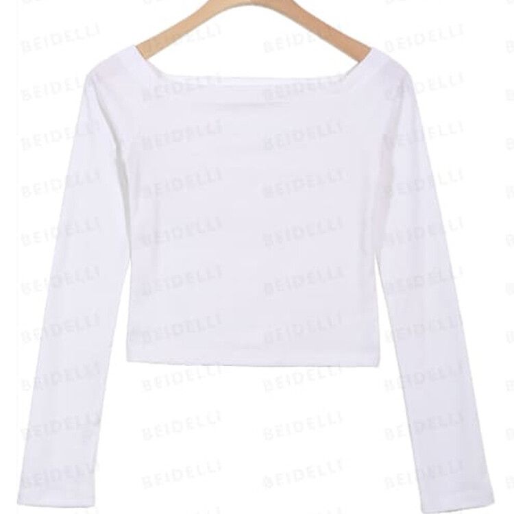 [SET]バックルハートミニワンピース オフショルダー長袖Tシャツ