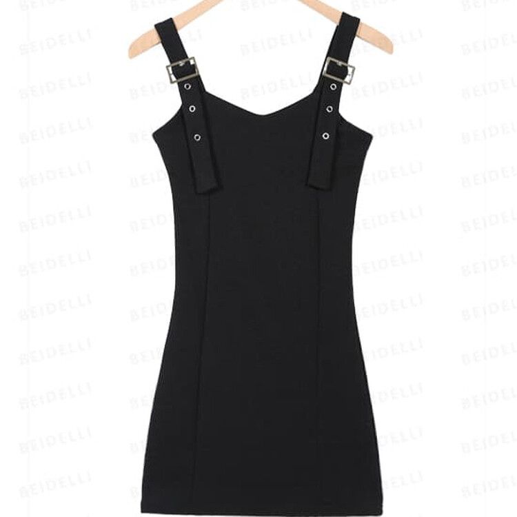 [SET]バックルハートミニワンピース オフショルダー長袖Tシャツ