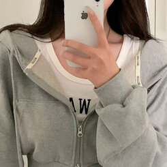 トレーニングセット フードジップアップ ミニスカート ショートパンツ(SET・単品可能) グレー